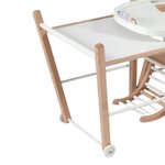 COMBELLE Tablette Amovible Blanche pour Chaise Haute Marcel André & Sarah - Meuble de Puériculture en Bois Massif