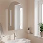 Voir la diapositive 3 : VIDAXL Armoire de bain a miroir avec LED arquee blanc 42x13x70 cm
