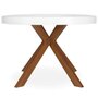 Voir la diapositive 2 : Paris Prix Table Ronde Extensible  Zefane  160-260cm Blanc