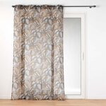 Paris Prix Rideau Voilage à Œillets Imprimé  Cabana  140x240cm Camel