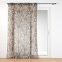 Voir la diapositive 1 : Paris Prix Rideau Voilage à Œillets Imprimé  Cabana  140x240cm Camel
