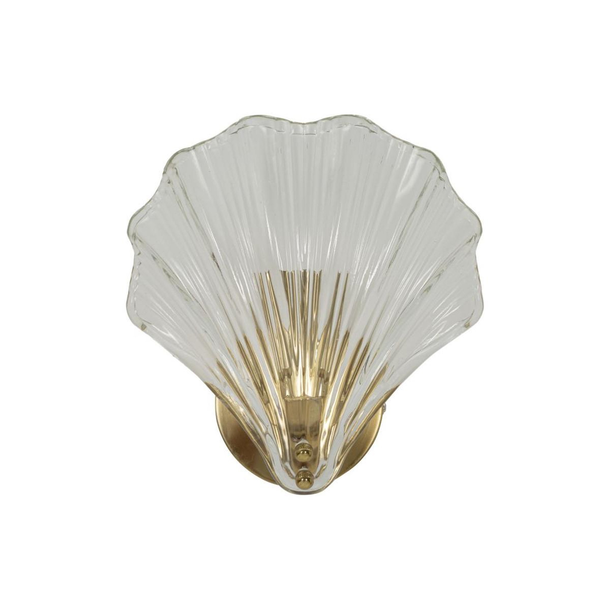 Paris Prix Applique murale en verre  coquillage  22cm transparent