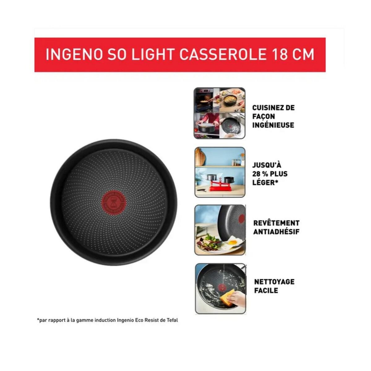 TEFAL Casserole aluminium 18cm - L7232902