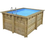 Habitat et Jardin Piscine bois rectangle   Caimans 120    - 4.10 x 3.00 x 1.24  m
