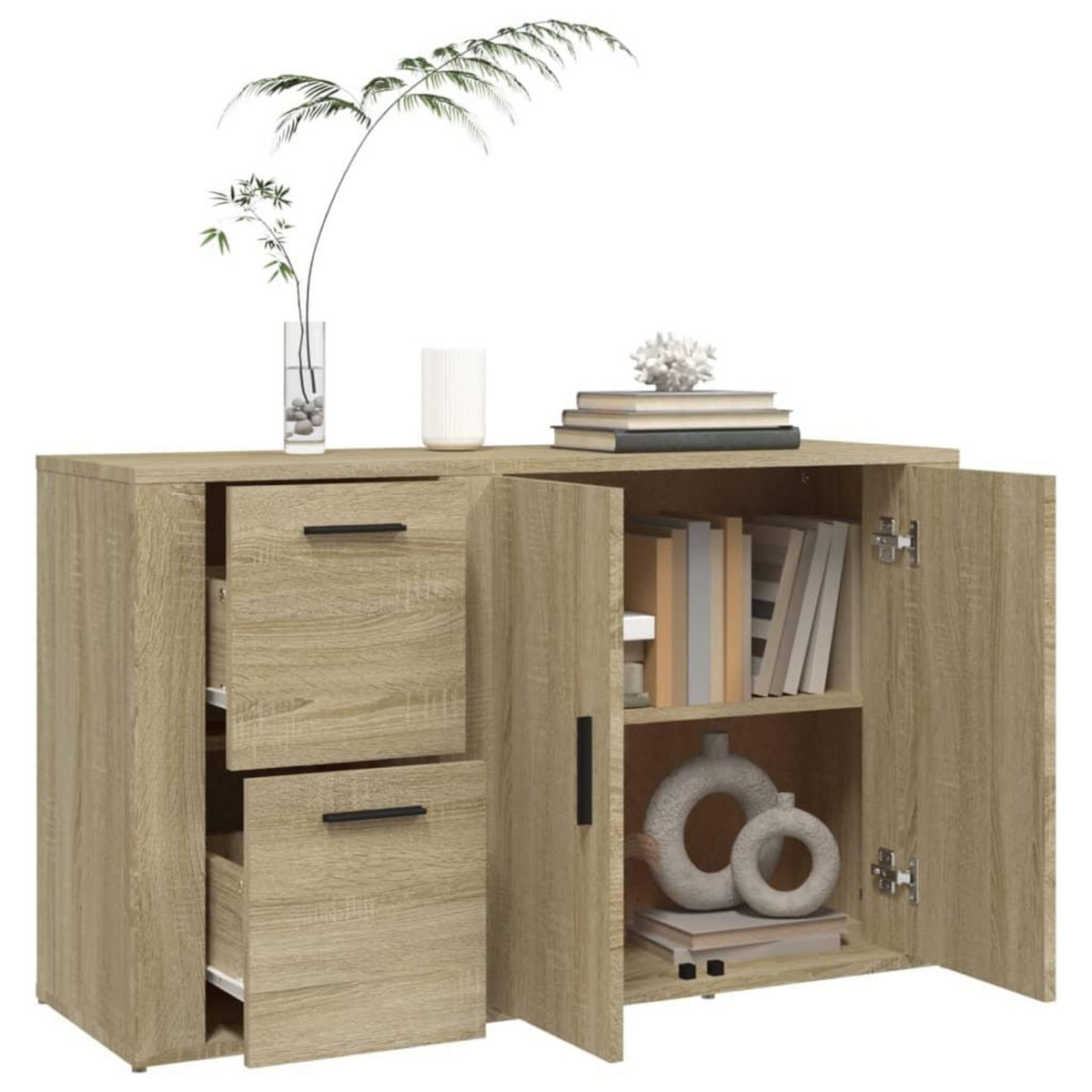 VIDAXL Buffet Chene sonoma 100x33x59,5 cm Bois d'ingenierie