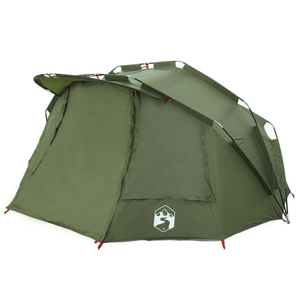VIDAXL Tente de peche 5 personnes vert olive impermeable