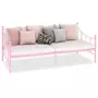 VIDAXL Cadre de lit de repos Rose Metal 90 x 200 cm