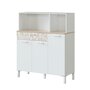 Voir la diapositive 1 : Desserte meuble de cuisine compact 3 portes + 1 tiroir MALO