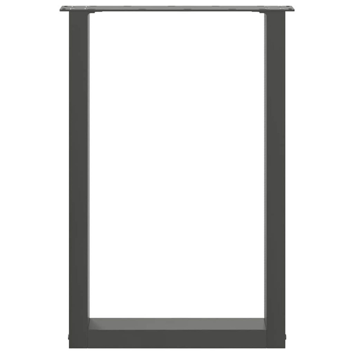 VIDAXL Pieds de table a manger forme de U 2 pcs 50x(72-73) cm acier