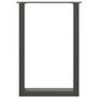 Voir la diapositive 5 : VIDAXL Pieds de table a manger forme de U 2 pcs 50x(72-73) cm acier