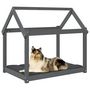 Voir la diapositive 4 : VIDAXL Lit pour chien Gris 101x70x90 cm Bois de pin solide