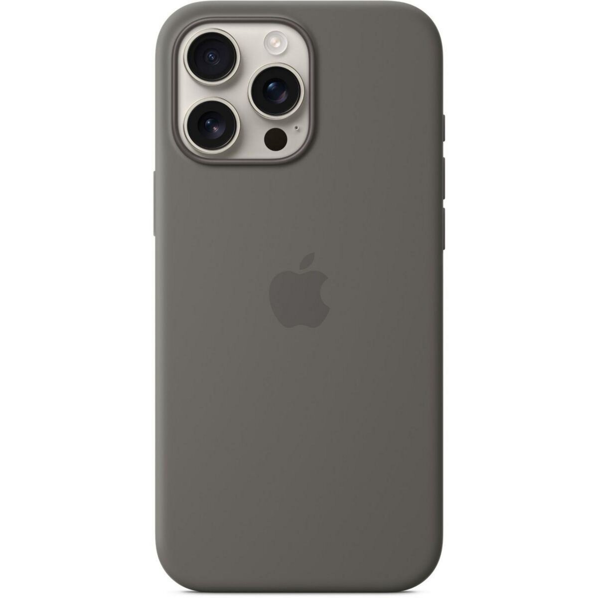 APPLE Coque iPhone 16 Pro Max Gris sidéral MagSafe silic
