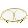 Voir la diapositive 2 : Paris Prix Table d'Appoint Design  Whitney  52cm Transparent & Or