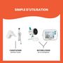 Voir la diapositive 6 : BABYMOOV Babyphone vidéo à écran tactile Yoo Feel - Blanc