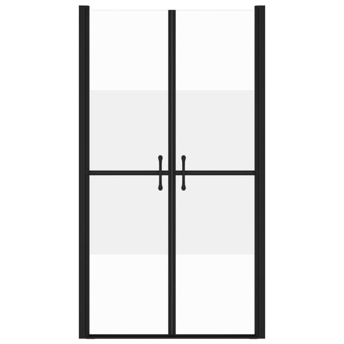 VIDAXL Porte de douche ESG demi-depoli (73-76)x190 cm