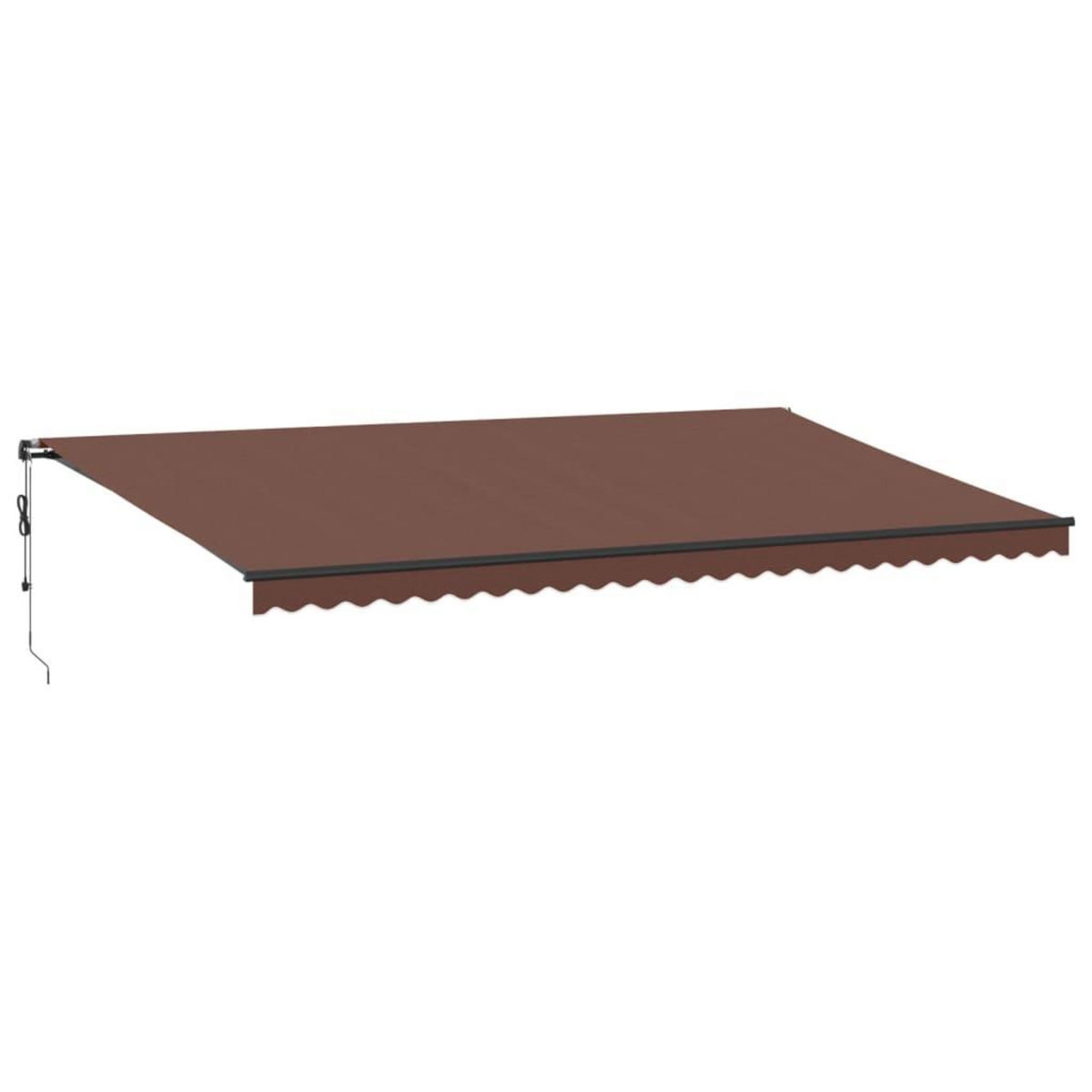 VIDAXL Auvent retractable automatique avec LED marron 600x350 cm