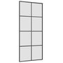 Voir la diapositive 5 : VIDAXL Porte coulissante kit de quincaillerie noir 90x205 cm verre ESG