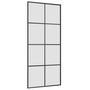 Voir la diapositive 5 : VIDAXL Porte coulissante kit de quincaillerie noir 90x205 cm verre ESG