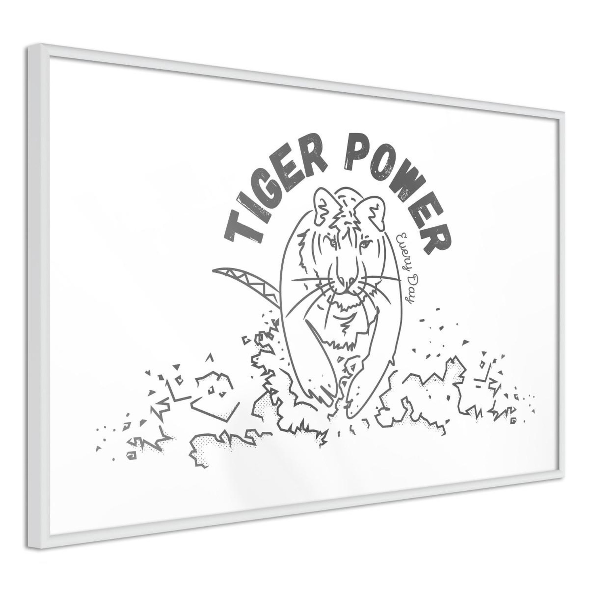 Paris Prix Affiche murale encadrée  inner tiger