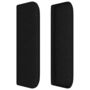 Voir la diapositive 4 : VIDAXL Tete de lit avec oreilles Noir 203x16x78/88 cm Tissu