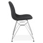 Voir la diapositive 3 : Paris Prix Chaise Design Tissu  Sandes  83cm Gris & Chromé