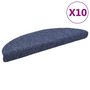 Voir la diapositive 2 : VIDAXL Tapis autoadhesifs de marches 10 pcs Bleu 56x17x3 cm Aiguillete