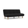 Voir la diapositive 2 : BEST MOBILIER Soan - banquette 2 places convertible clic-clac en velours texturé