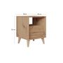 Voir la diapositive 4 : BEST MOBILIER Diego - table de chevet - effet bois - 40 cm