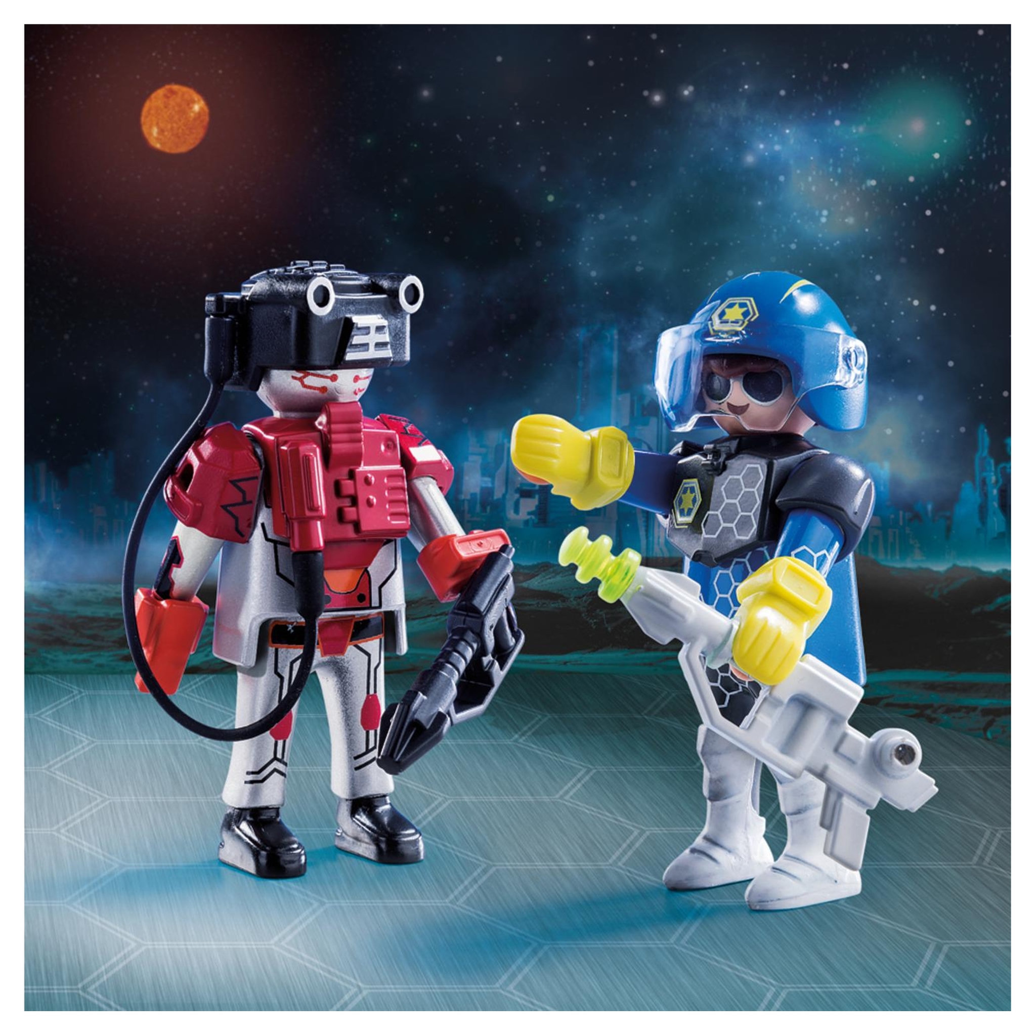 Voir la diapositive 2 : PLAYMOBIL 70080 - Space mission Policier de l'espace et robot