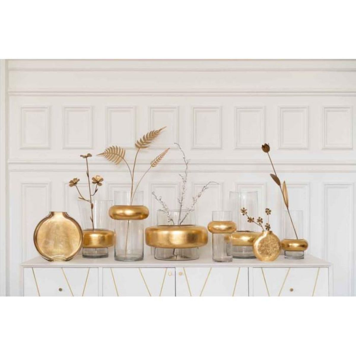 Paris Prix Vase Déco  Bague Cylindrique  35cm Transparent