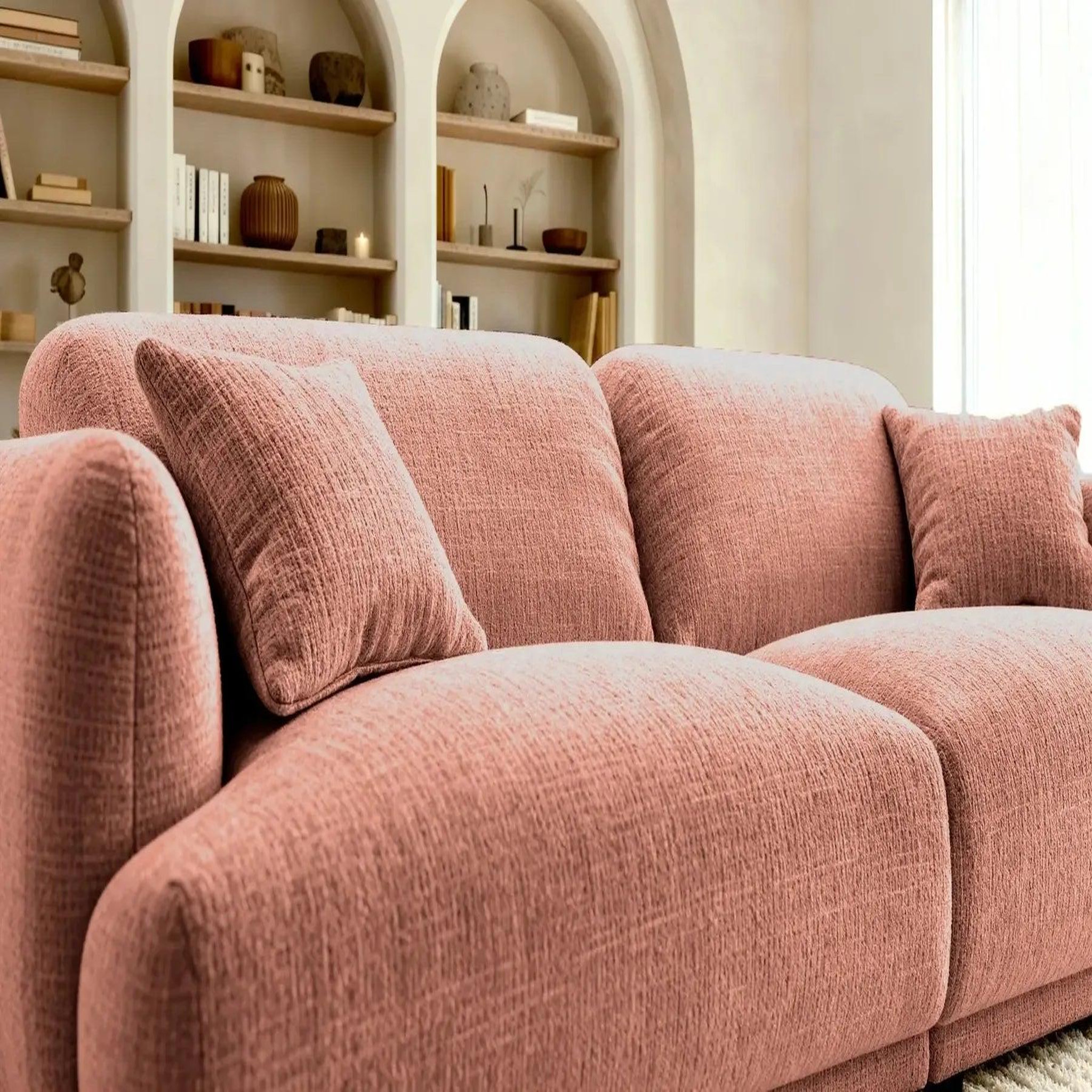 Voir la diapositive 4 : CASANOVA PARIS Rosalie - canapé droit tissu chenille 2 places