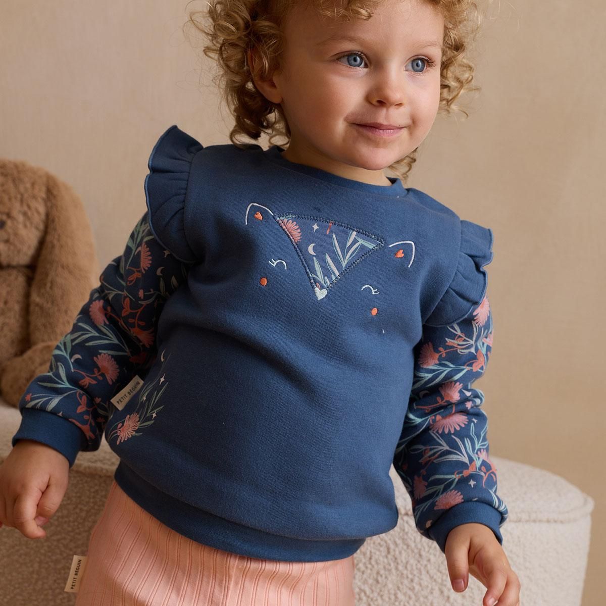 Petit Béguin Sweat-shirt enfant en molleton Dina