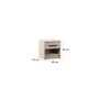 Voir la diapositive 3 : BEST MOBILIER Hayato - table de chevet - effet bois - 40 cm