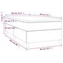 Voir la diapositive 6 : VIDAXL Sommier a lattes de lit avec matelas Creme 80x200 cm Tissu