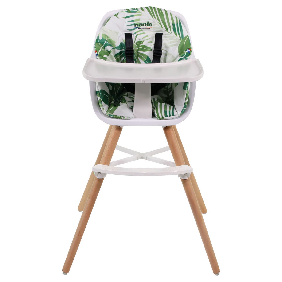 NANIA Chaise haute évolutive 2 en 1 - Paulette