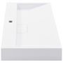 Voir la diapositive 5 : VIDAXL Lavabo 80x46x11 cm Fonte minerale/marbre Blanc