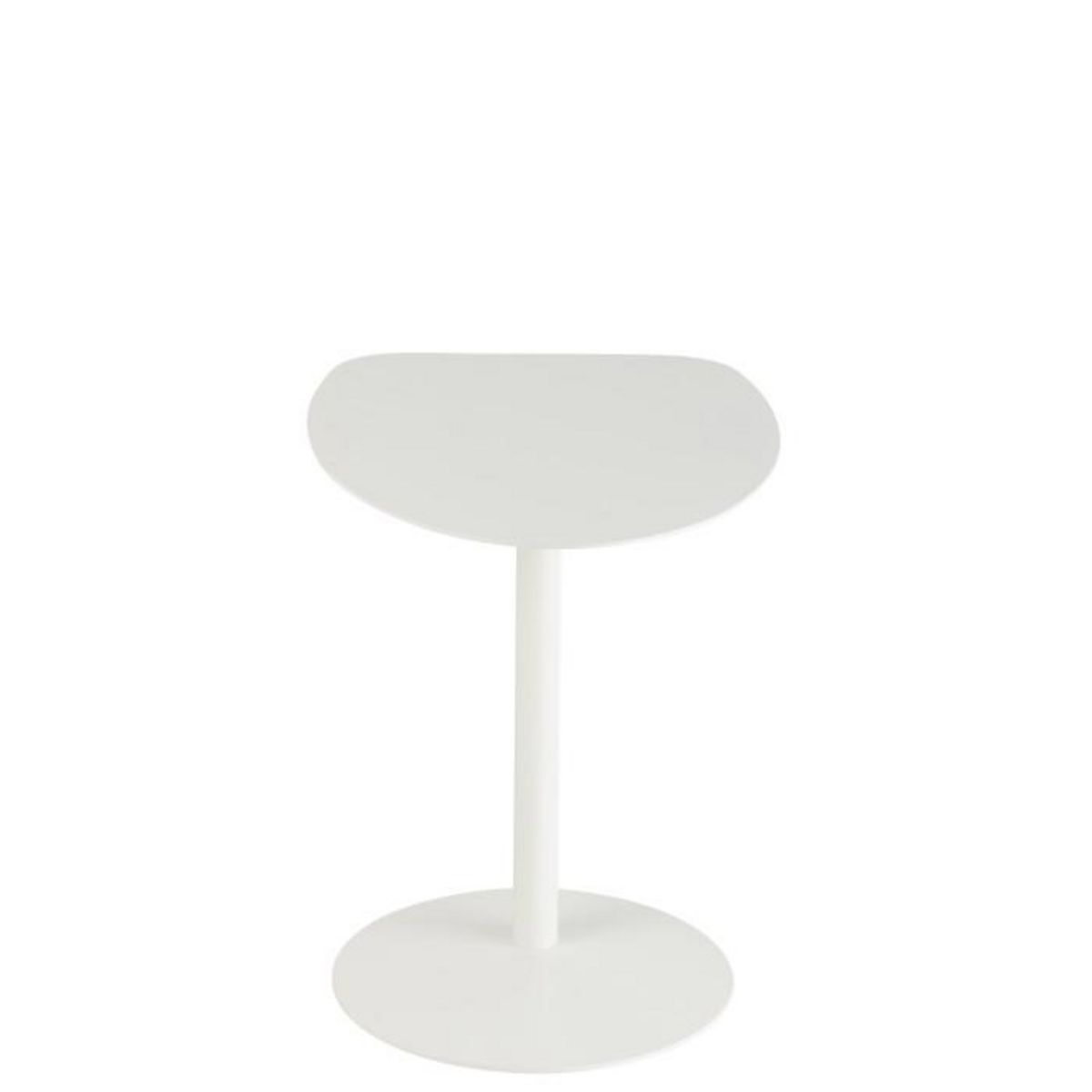 Paris Prix Table d'Appoint en Métal  Ice  55cm Blanc