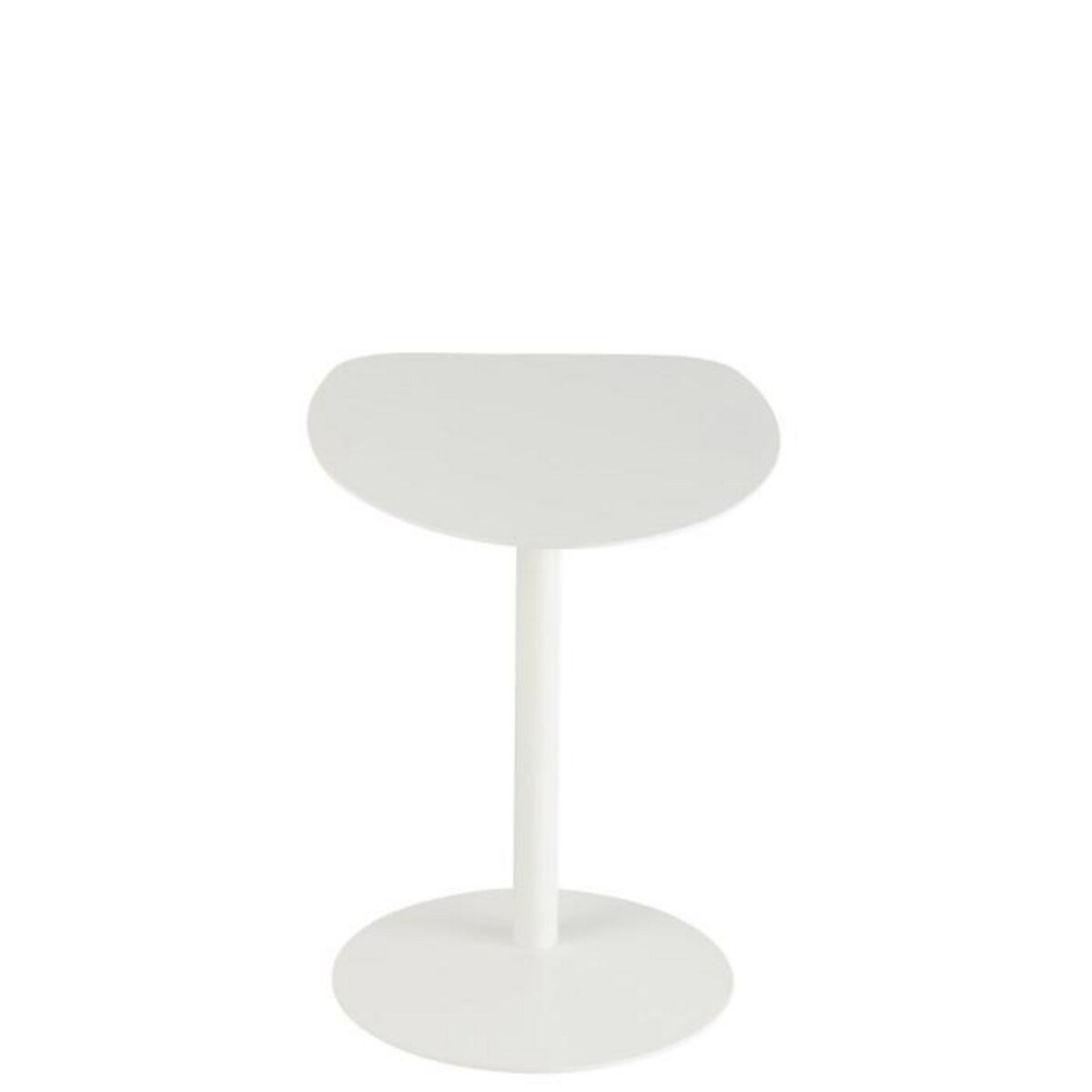 Paris Prix Table d'Appoint en Métal  Ice  55cm Blanc