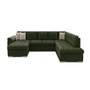 Voir la diapositive 1 : BEST MOBILIER Chuck - canapé panoramique xxl - convertible avec coffre - 7 places - droit