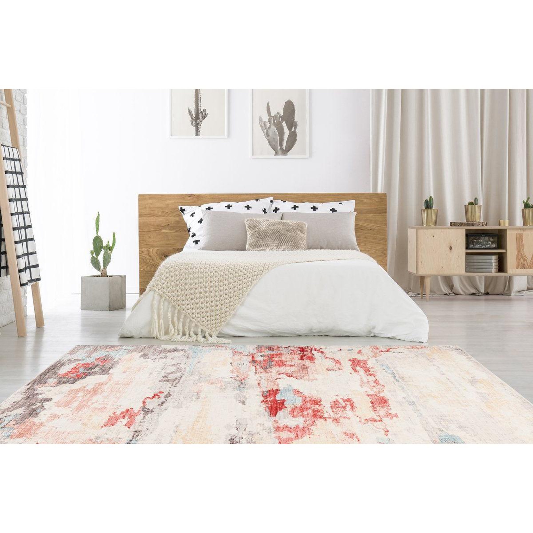 Voir la diapositive 2 : Paris Prix Tapis Tissé à la Main  Piedmont  Multicolore