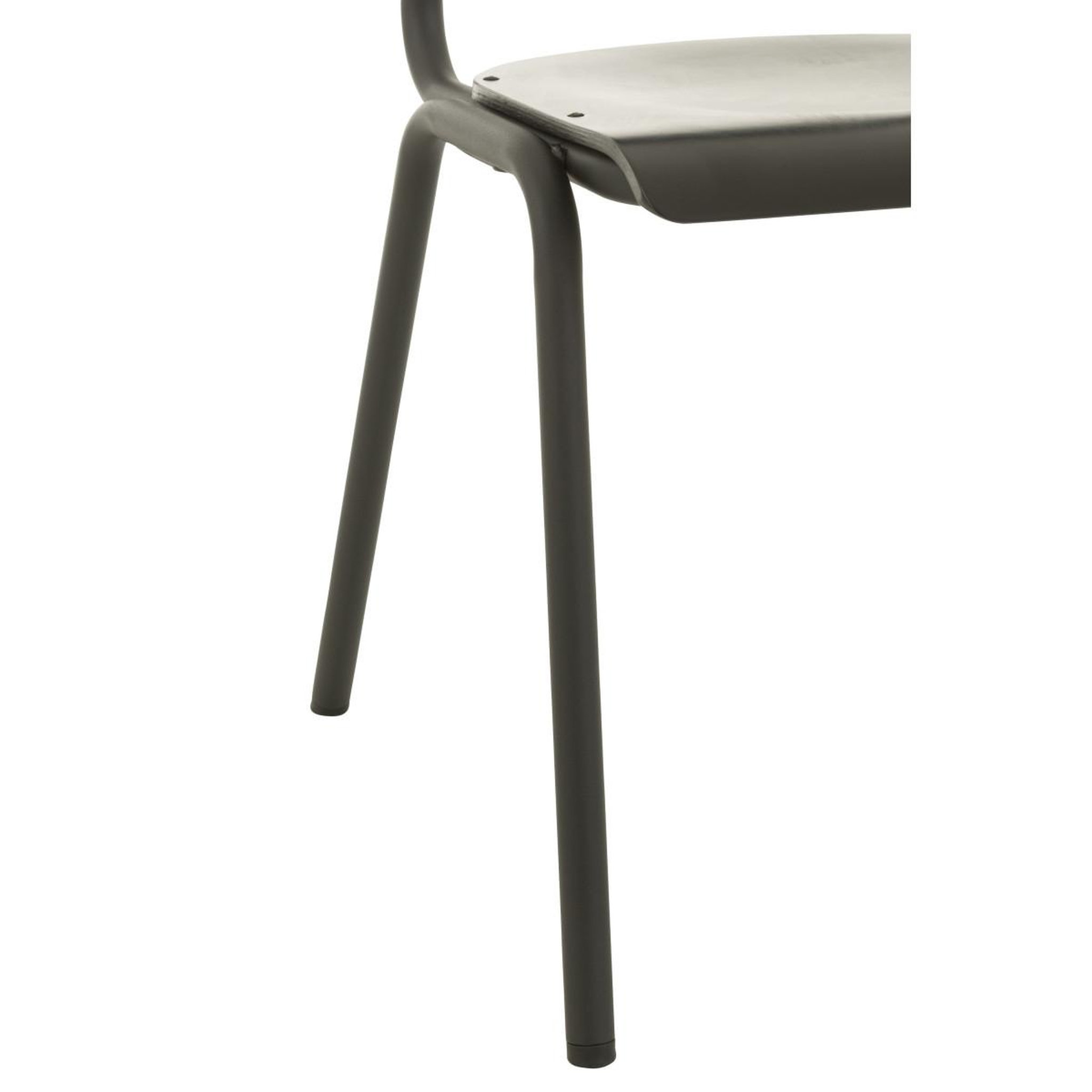 Voir la diapositive 6 : J-LINE Chaise vintage en bois  mauricio  82cm noir