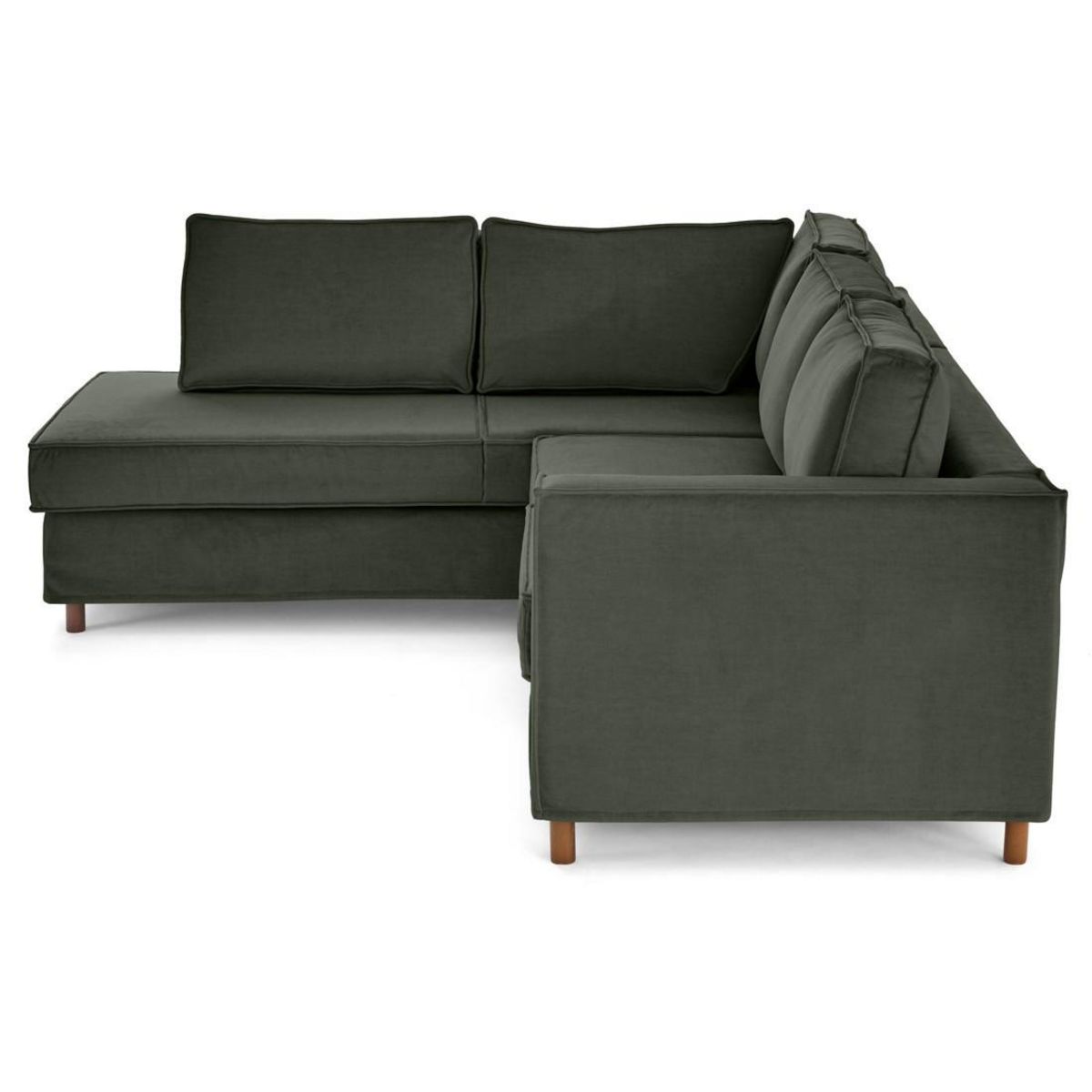 LISA DESIGN Jake - canapé déhoussable d'angle gauche 5 places en velours