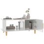 Voir la diapositive 5 : VIDAXL Table basse Blanc brillant 90x50x40 cm Bois d'ingenierie