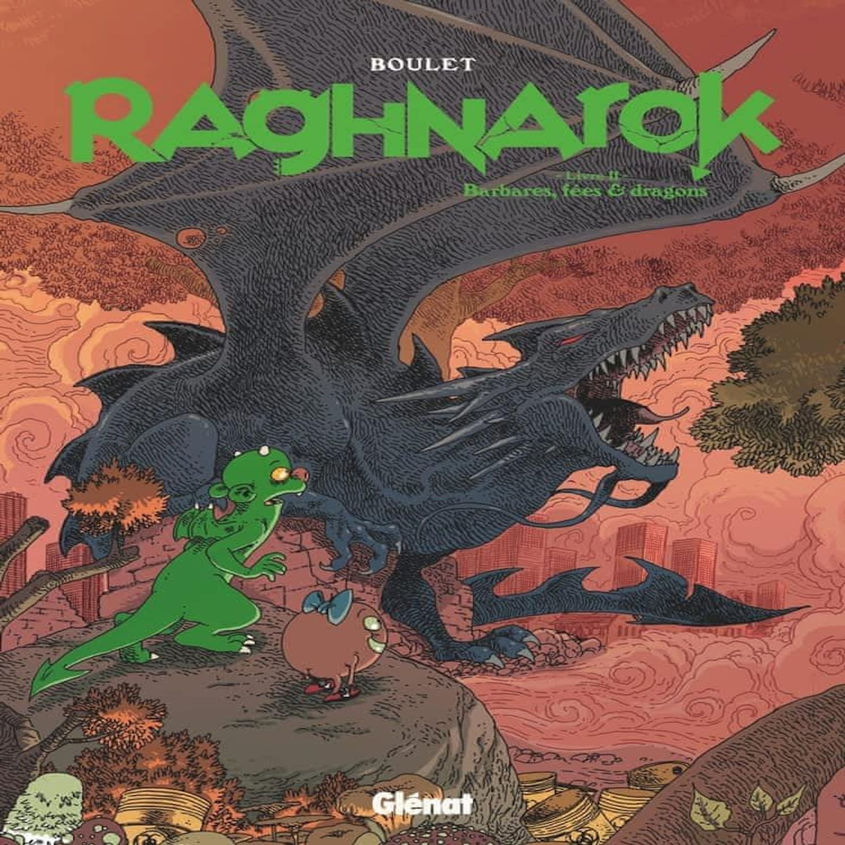 RAGHNAROK INTEGRALE TOME 2 : BARBARES, FEES & DRAGONS, Boulet