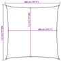 Voir la diapositive 6 : VIDAXL Voile d'ombrage 160 g/m^2 Creme 4x4 m PEHD