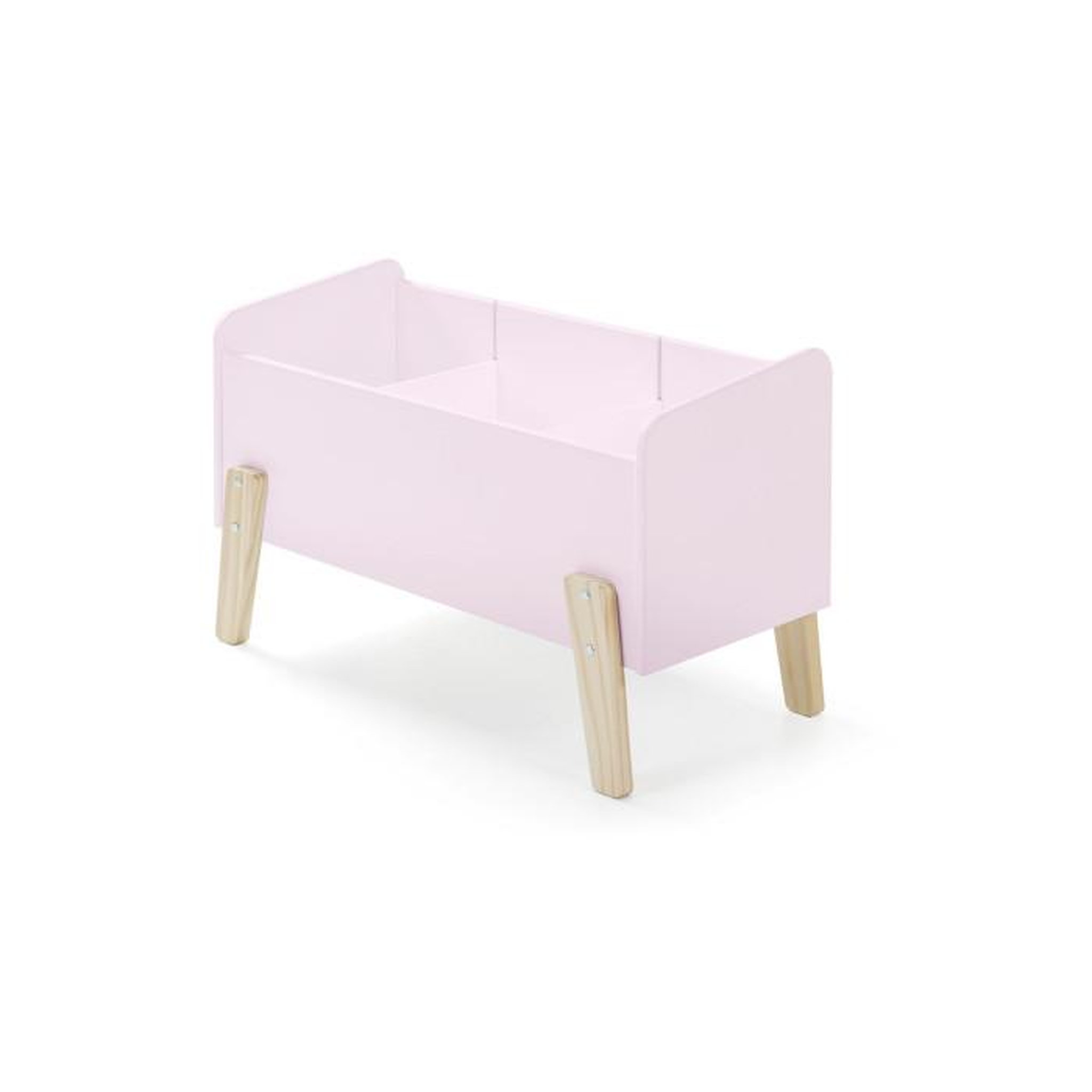Voir la diapositive 5 : Paris Prix Pack - Lit Enfant, Chevet, Barrière & Coffre  Kiddy  90x200cm Rose
