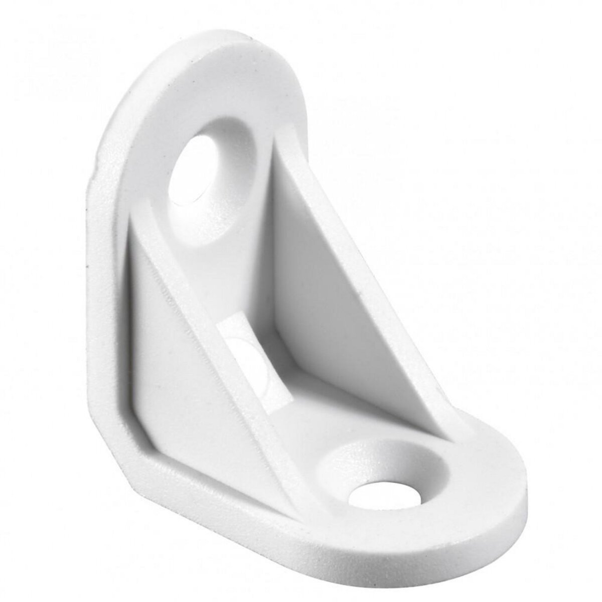 CENTRALE BRICO Lot de 4 équerres de chaise plastique brut HETTICH, l.24 mm