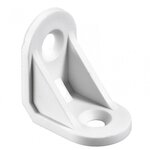 CENTRALE BRICO Lot de 4 équerres de chaise plastique brut HETTICH, l.24 mm