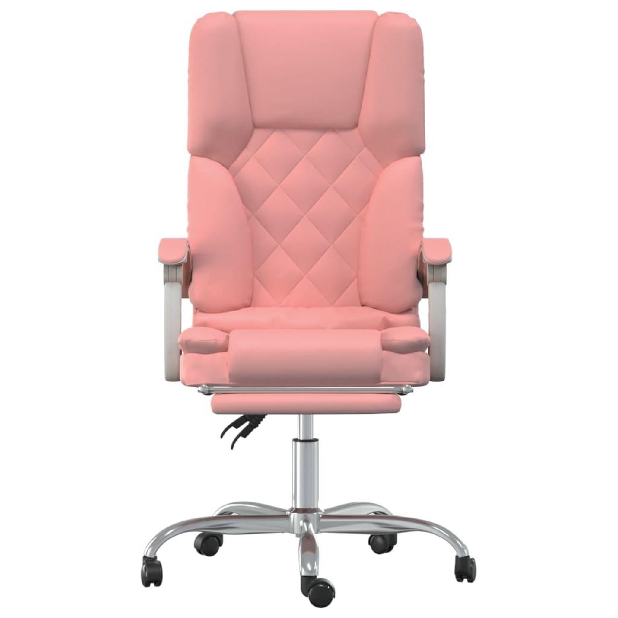 Voir la diapositive 3 : VIDAXL Fauteuil de massage inclinable de bureau Rose Similicuir