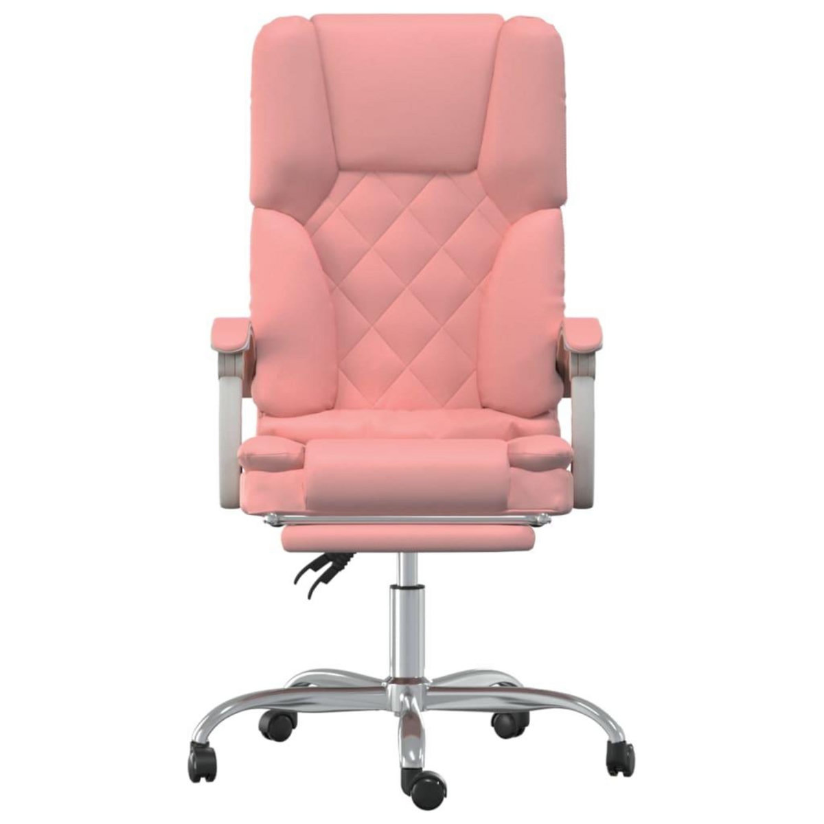 VIDAXL Fauteuil de massage inclinable de bureau Rose Similicuir
